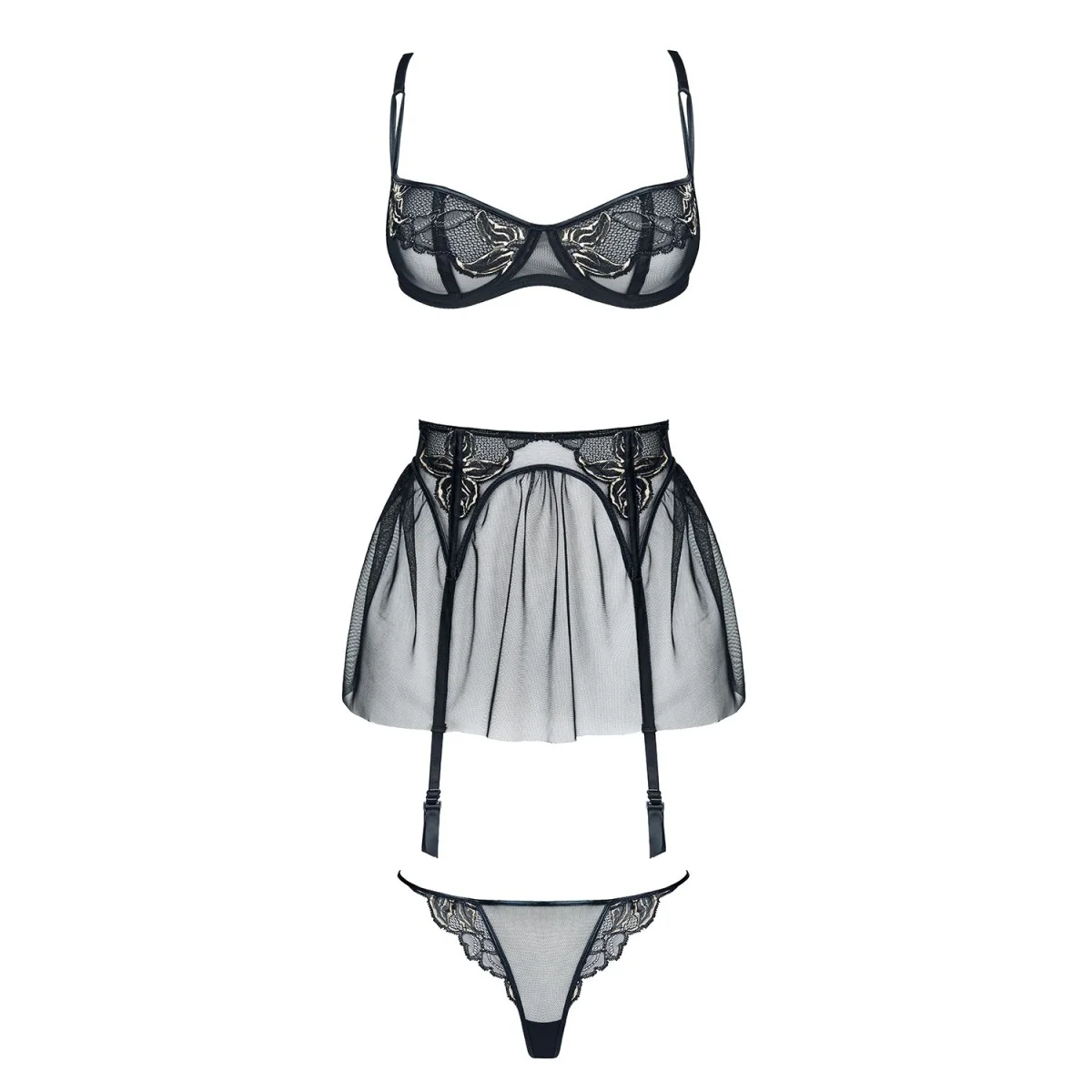 Schwarz/Goldenes Set Catherine von Demoniq Magnetic Collection kaufen | Fesselliebe