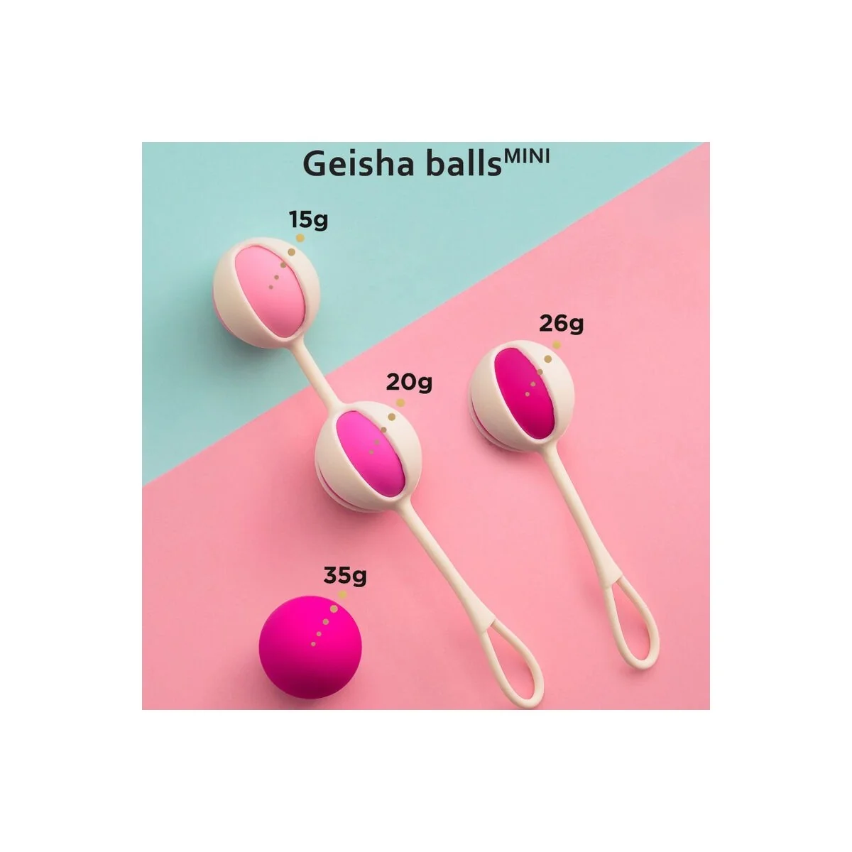 Set 4 Geisha-Bälle Mini Lila von G-Vibe kaufen | Fesselliebe