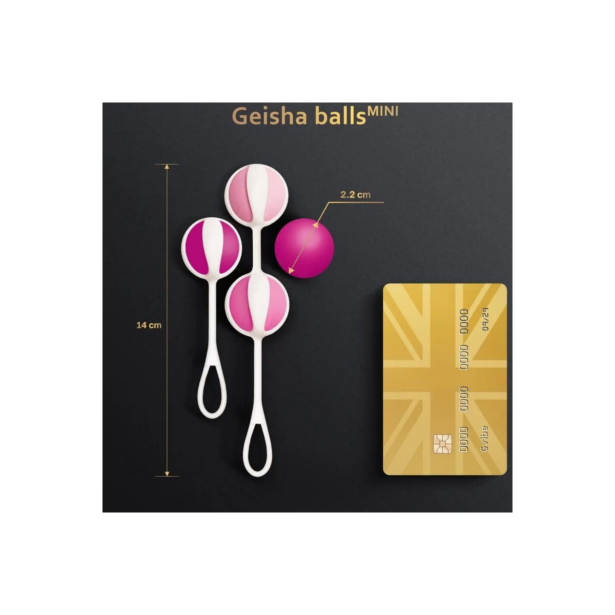 Set 4 Geisha-Bälle Mini Lila von G-Vibe kaufen | Fesselliebe