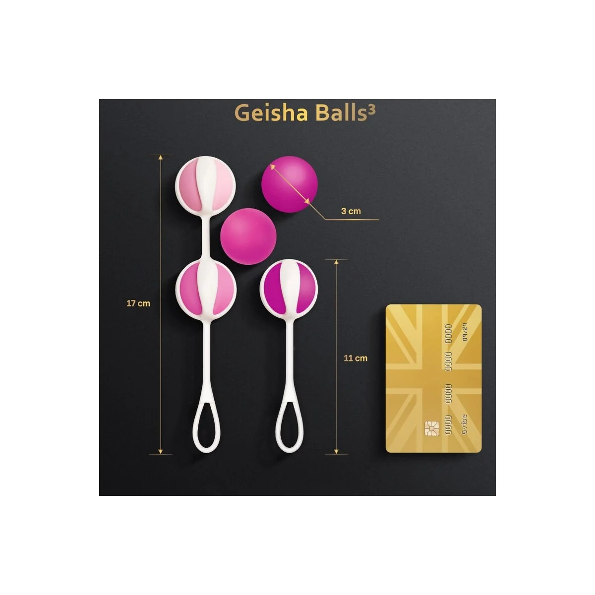 Set 5 Geisha-Bälle3 Rosa von G-Vibe kaufen | Fesselliebe