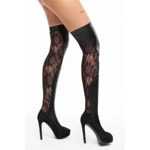 Schwarze Strümpfe S592 von 7-Heaven kaufen | Fesselliebe