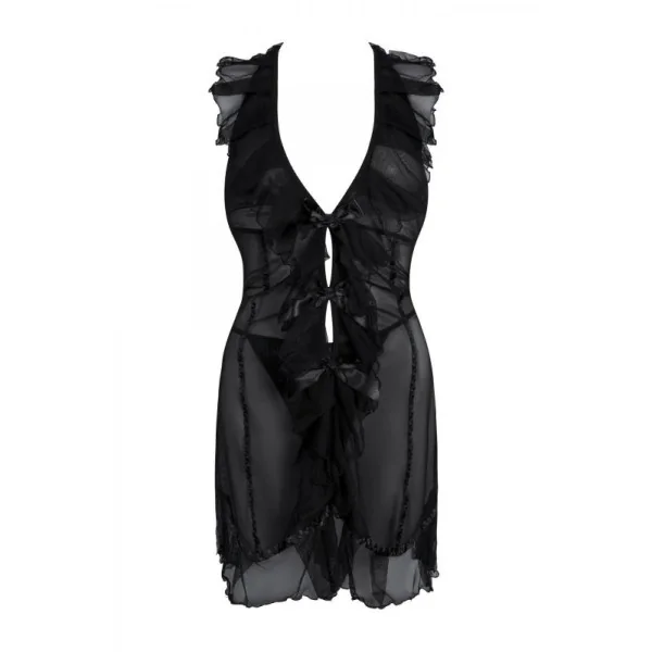 Schwarzes Minikleid Aa051274 von Anais Apparel Plus Size kaufen | Fesselliebe