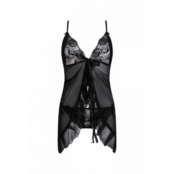 Schwarzes Babydoll Aa051289 von Anais Apparel Plus Size kaufen | Fesselliebe