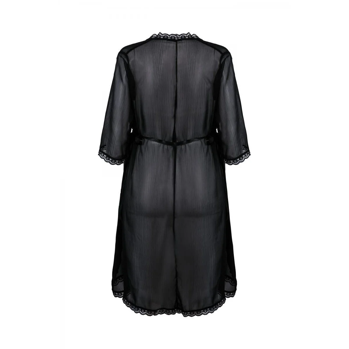 Schwarzer Kimono Aa0521295 von Anais Apparel Plus Size kaufen | Fesselliebe