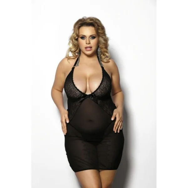 Schwarzes Negligee Aa051750 von Anais Apparel Plus Size kaufen | Fesselliebe