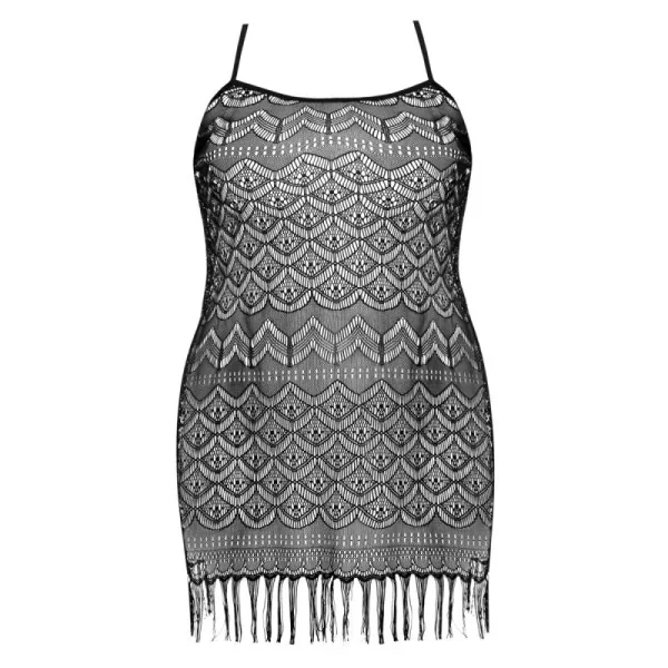 Schwarzes Netzkleid Aa051954 von Anais Apparel Plus Size kaufen | Fesselliebe