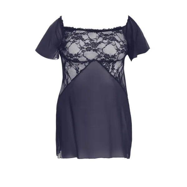 Schwarz/Dunkelblaues Chemise Aa051957 von Anais Apparel Plus Size kaufen | Fesselliebe