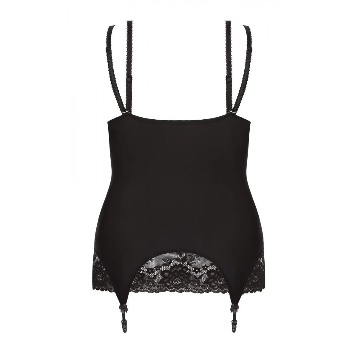 Schwarzes Strapshemd Aa051974 von Anais Apparel Plus Size kaufen | Fesselliebe