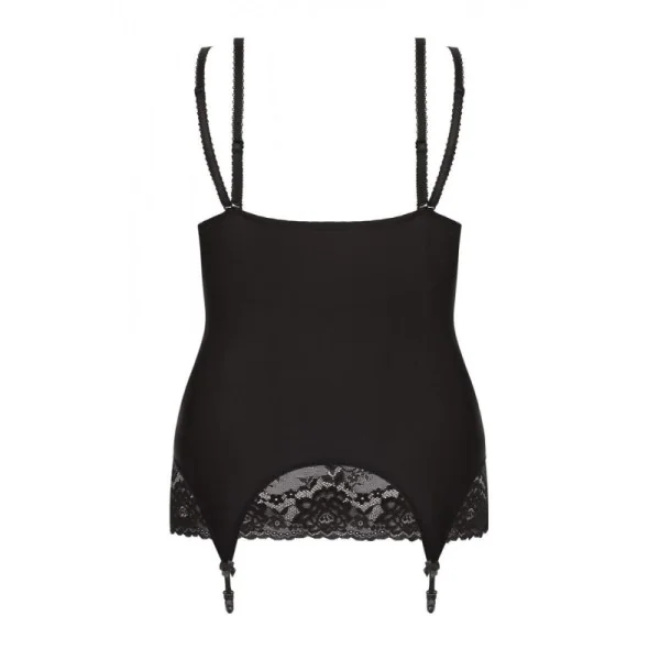 Schwarzes Strapshemd Aa051974 von Anais Apparel Plus Size kaufen | Fesselliebe