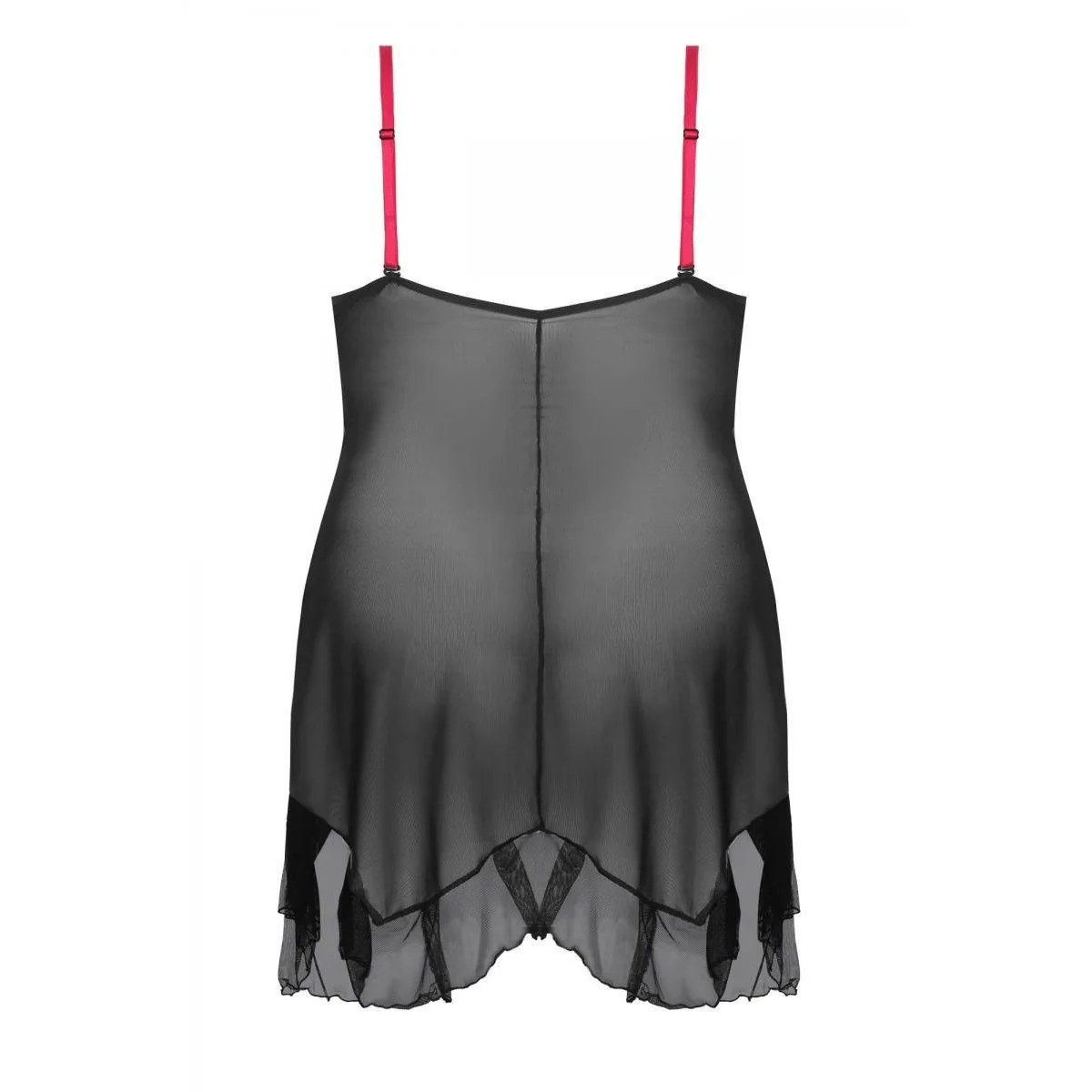 Schwarz/Pinkes Chemise Aa051980 von Anais Apparel Plus Size kaufen | Fesselliebe