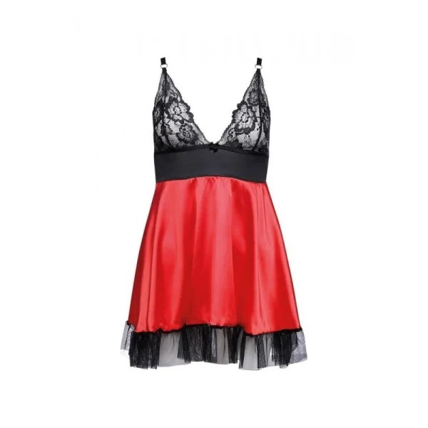 Schwarz/Rotes Chemise Aa052280 von Anais Apparel kaufen | Fesselliebe