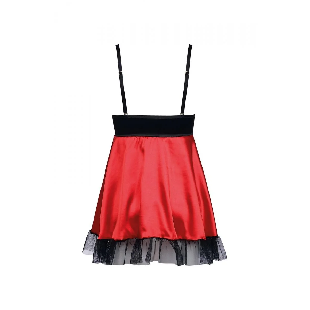 Schwarz/Rotes Chemise Aa052280 von Anais Apparel kaufen | Fesselliebe