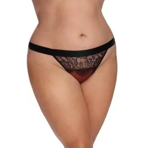 Dunkelroter Knickers mit Spitze Aa052934 von Anais Apparel Plus Size kaufen | Fesselliebe