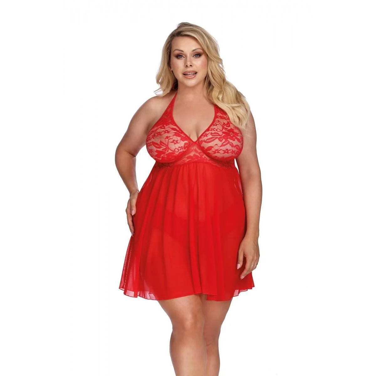 Rotes Babydoll Aa052973 von Anais Apparel Plus Size kaufen | Fesselliebe