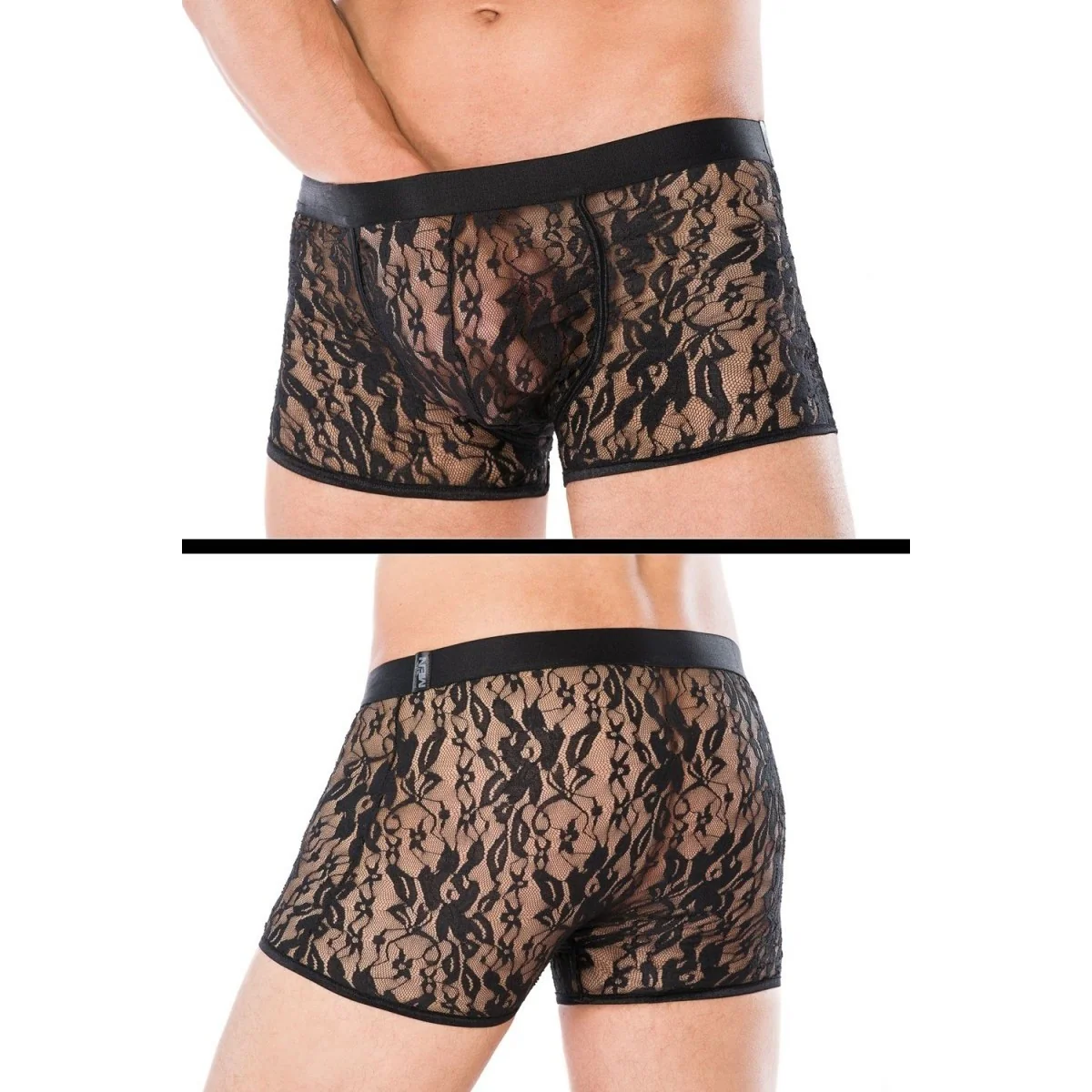 Schwarze Boxershorts Mc/9058 von Andalea kaufen | Fesselliebe