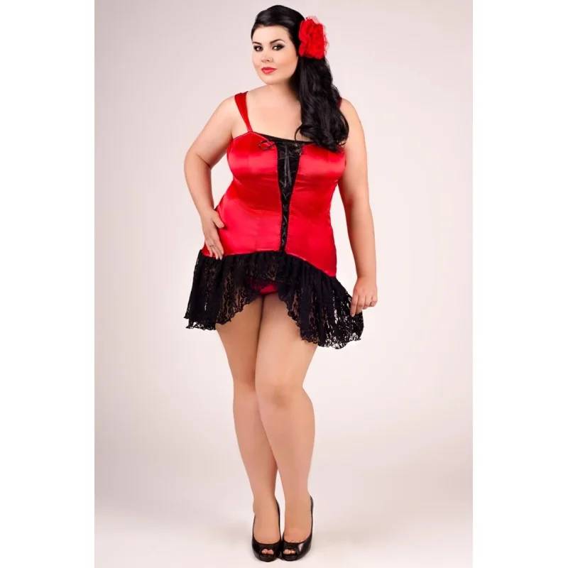 Schwarz/Rotes Kleid E/2007 von Andalea Dessous kaufen | Fesselliebe