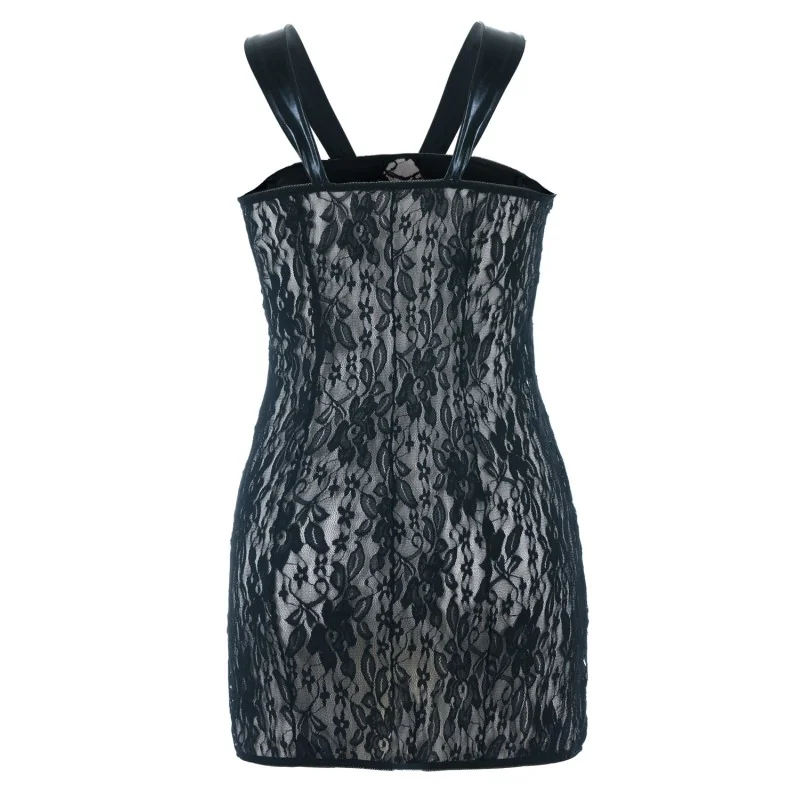 Schwarzes Wetlook Chemise Sb/1005 Sexy Base Kollektion By Andalea kaufen | Fesselliebe 2