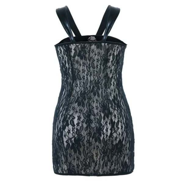 Schwarzes Wetlook Chemise Sb/1005 Sexy Base Kollektion By Andalea kaufen | Fesselliebe