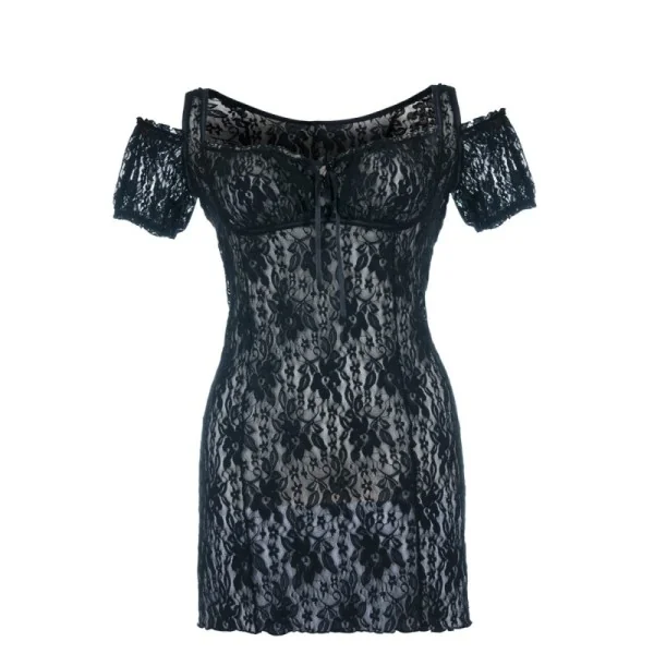 Schwarzes Chemise Sb/1007 Sexy Base Kollektion By Andalea kaufen | Fesselliebe