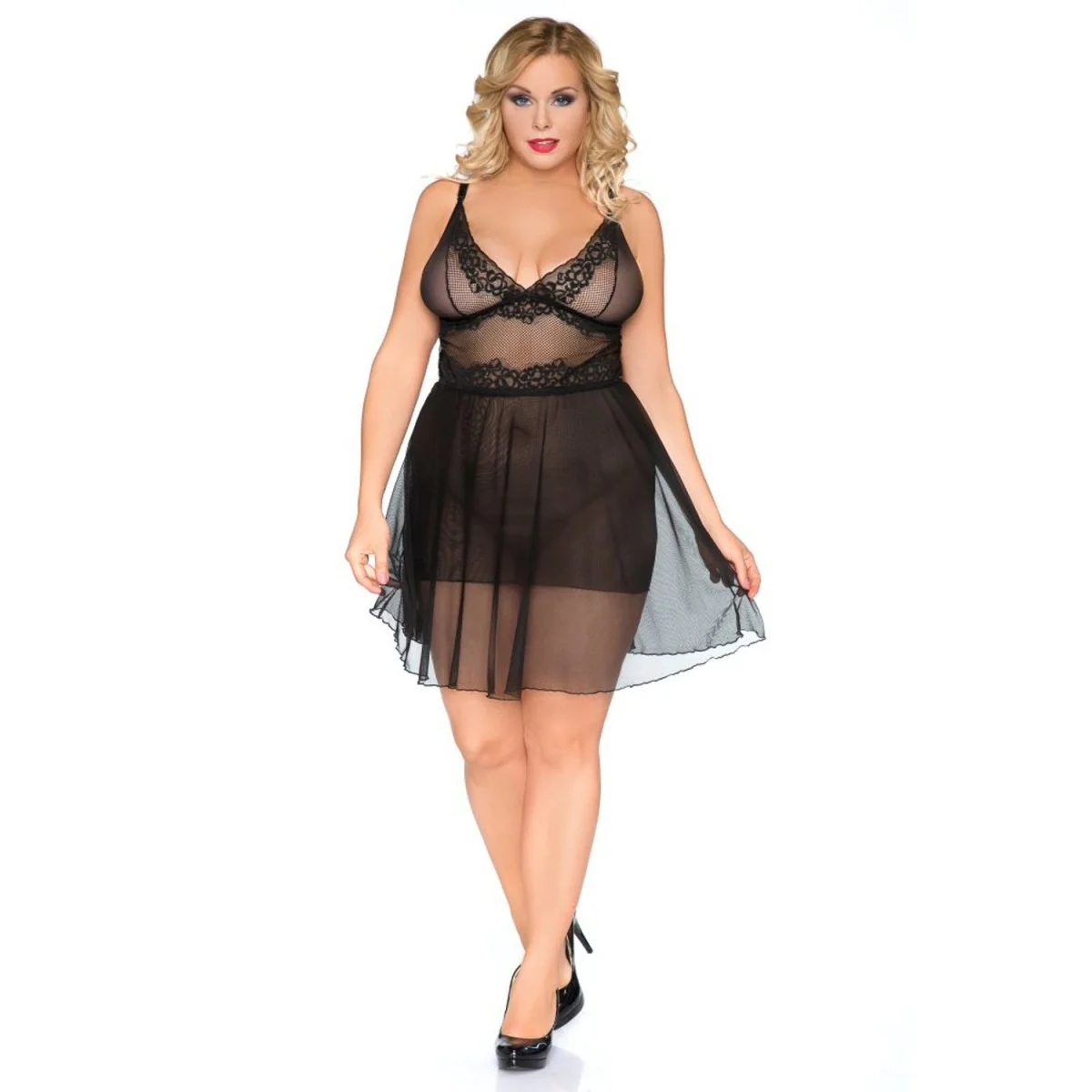 Schwarzes Chemise Sb/1010 Sexy Base Kollektion By Andalea kaufen | Fesselliebe