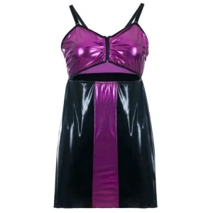 Schwarz/Lila Chemise Sb/1017 Sexy Base Kollektion By Andalea kaufen | Fesselliebe