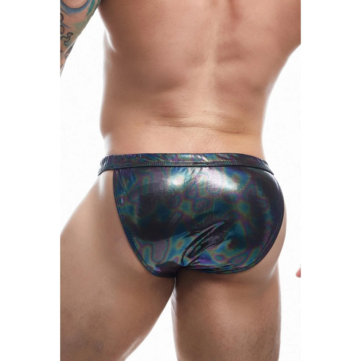 Schwarzer Wetlook Clip Tanga Brief EMER4LD von Cut4Men kaufen | Fesselliebe
