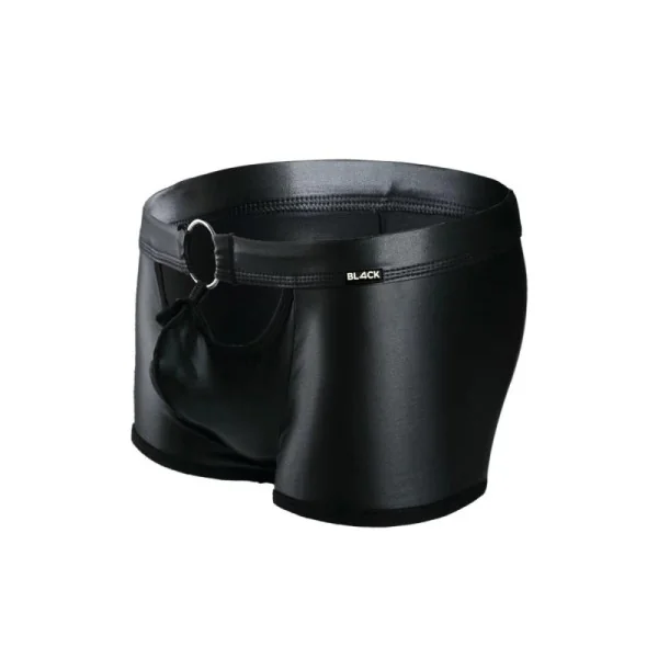 Schwarzer Wetlook Boxer BL4CK03 von Cut4Men kaufen | Fesselliebe