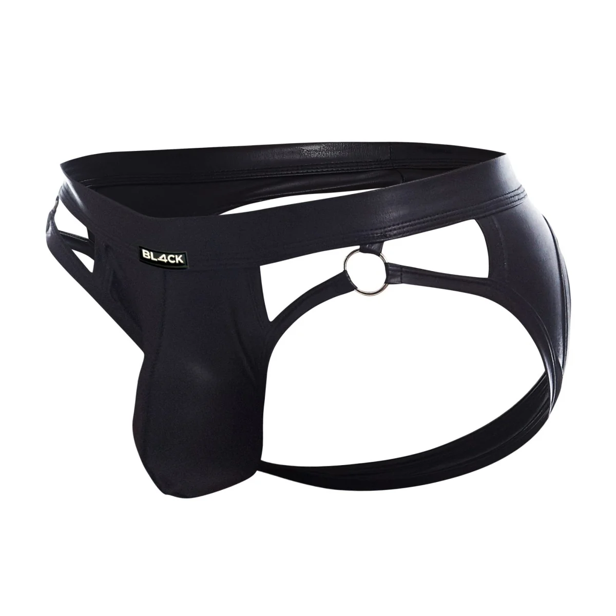 Schwarzer Wetlook Jockstrap BL4CK02 von Cut4Men kaufen | Fesselliebe