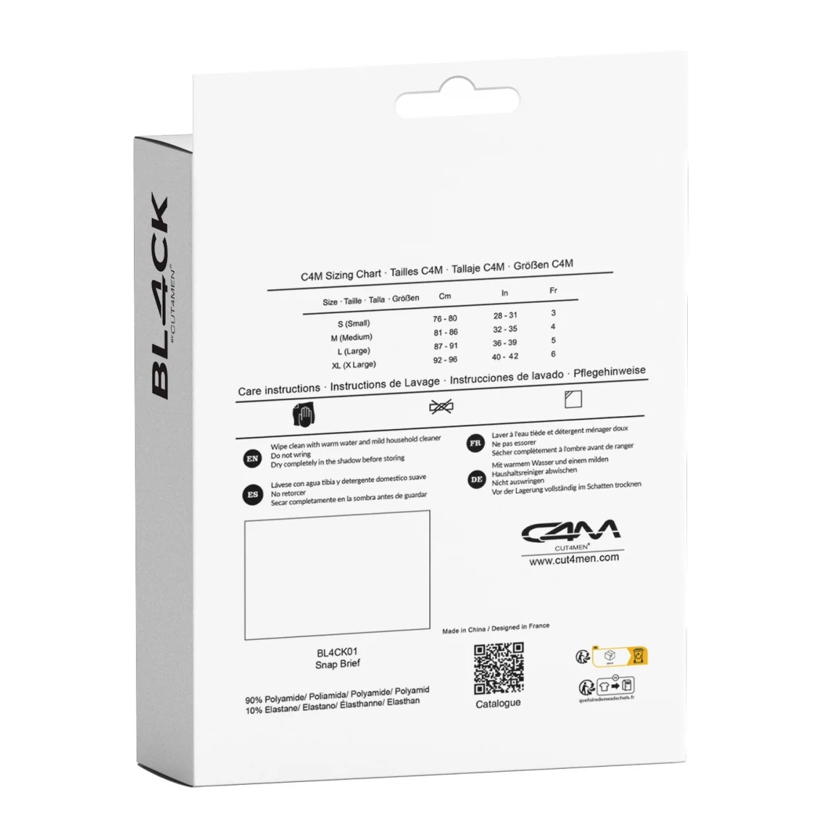 Schwarzer Wetlook Slip BL4CK01 von Cut4Men kaufen | Fesselliebe