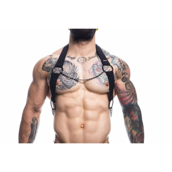 Schwarzer Brust-Harness 03 by Cut4Men kaufen | Fesselliebe