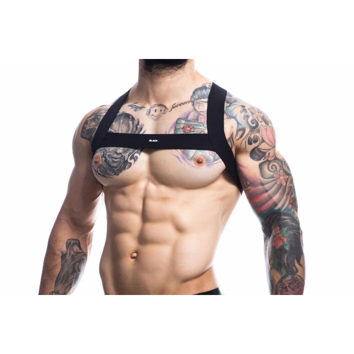 Schwarzer Brust-Harness 02 by Cut4Men kaufen | Fesselliebe