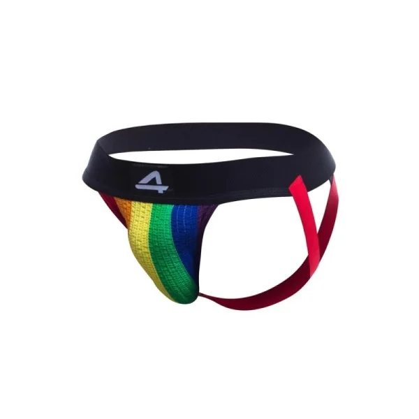 Bunter Stripe-Pride Jockstrap von Cut4Men kaufen | Fesselliebe