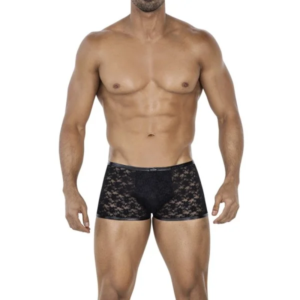 Schwarzer Trunk Boxer Shorts L4CE05 von Cut4Men kaufen | Fesselliebe