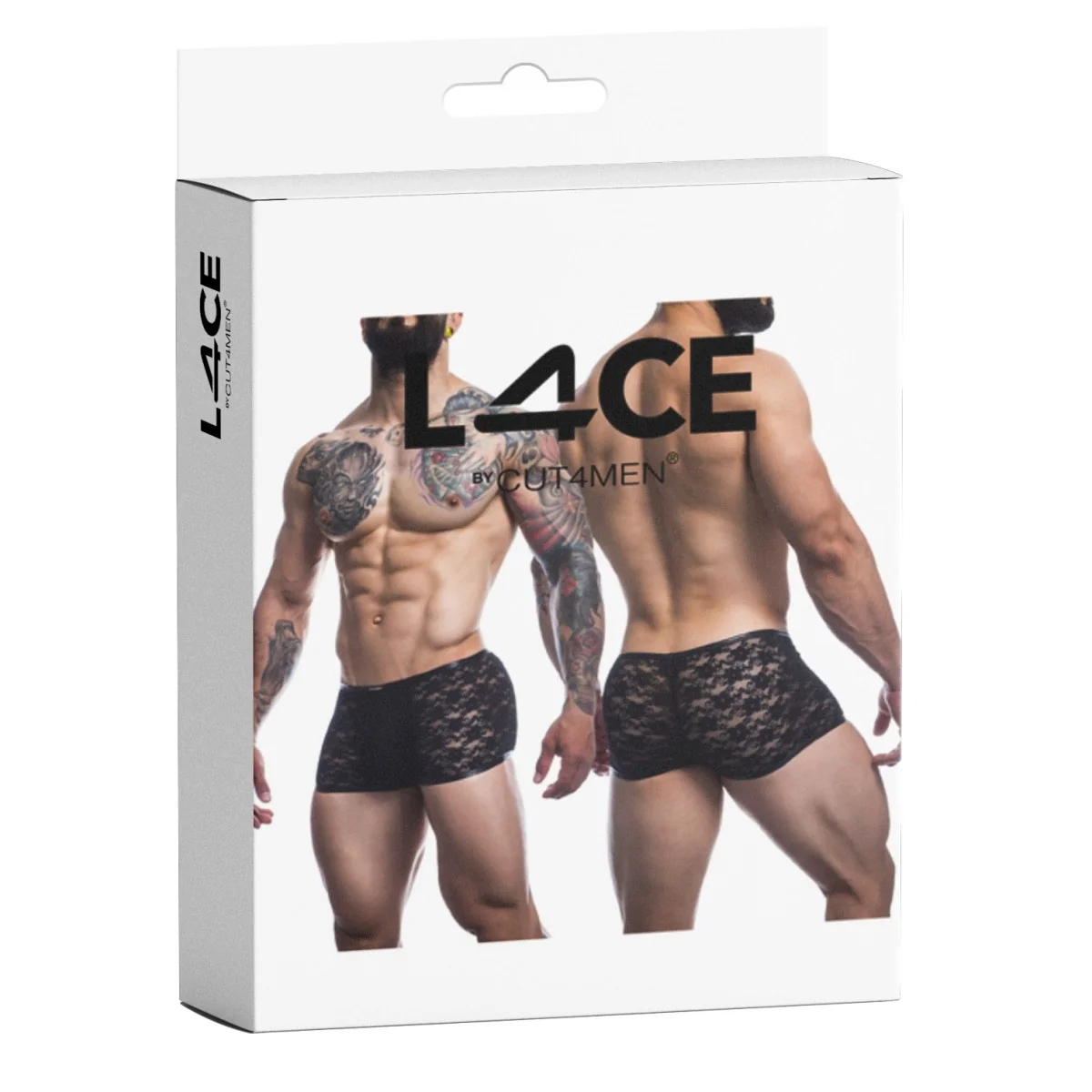 Schwarzer Trunk Boxer Shorts L4CE05 von Cut4Men kaufen | Fesselliebe