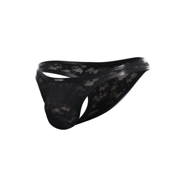 Schwarzer String Spitze L4CE03 von Cut4Men kaufen | Fesselliebe
