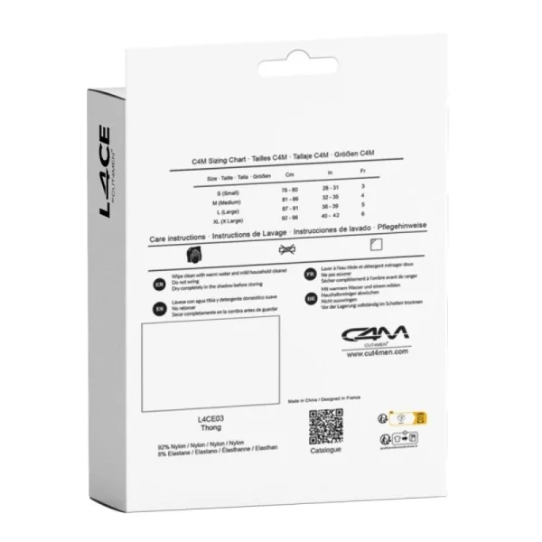 Schwarzer String Spitze L4CE03 von Cut4Men kaufen | Fesselliebe