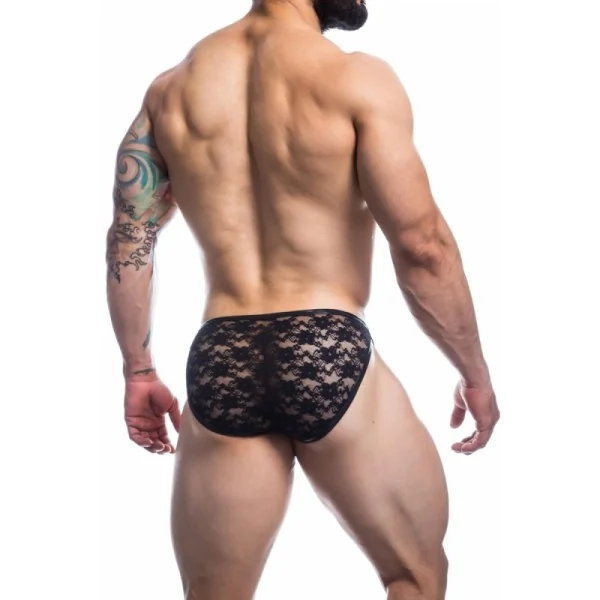 Schwarzer Bikini Bulge Slip L4CE01 von Cut4Men kaufen | Fesselliebe