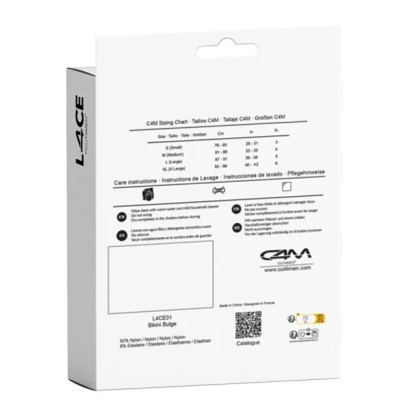 Schwarzer Bikini Bulge Slip L4CE01 von Cut4Men kaufen | Fesselliebe