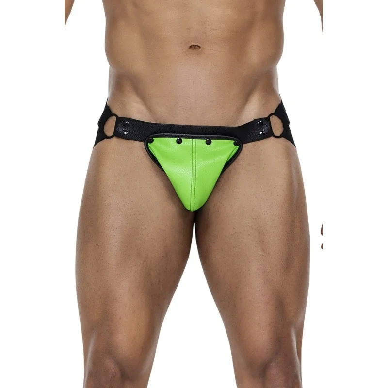 Neongrün/schwarzer Jock Snap von Cut4Men kaufen | Fesselliebe