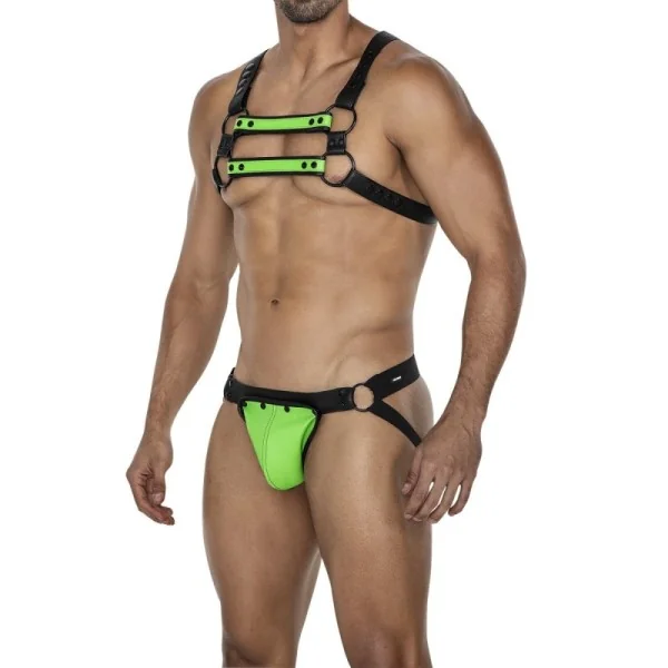 Neongrün/schwarzer Jock Snap von Cut4Men kaufen | Fesselliebe