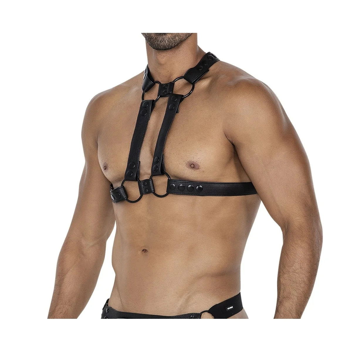 Schwarzer Brust-Harness 06 von Cut4Men kaufen | Fesselliebe
