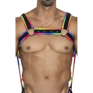 Mehrfarbiger Brust-Harness 05 von Cut4Men kaufen | Fesselliebe