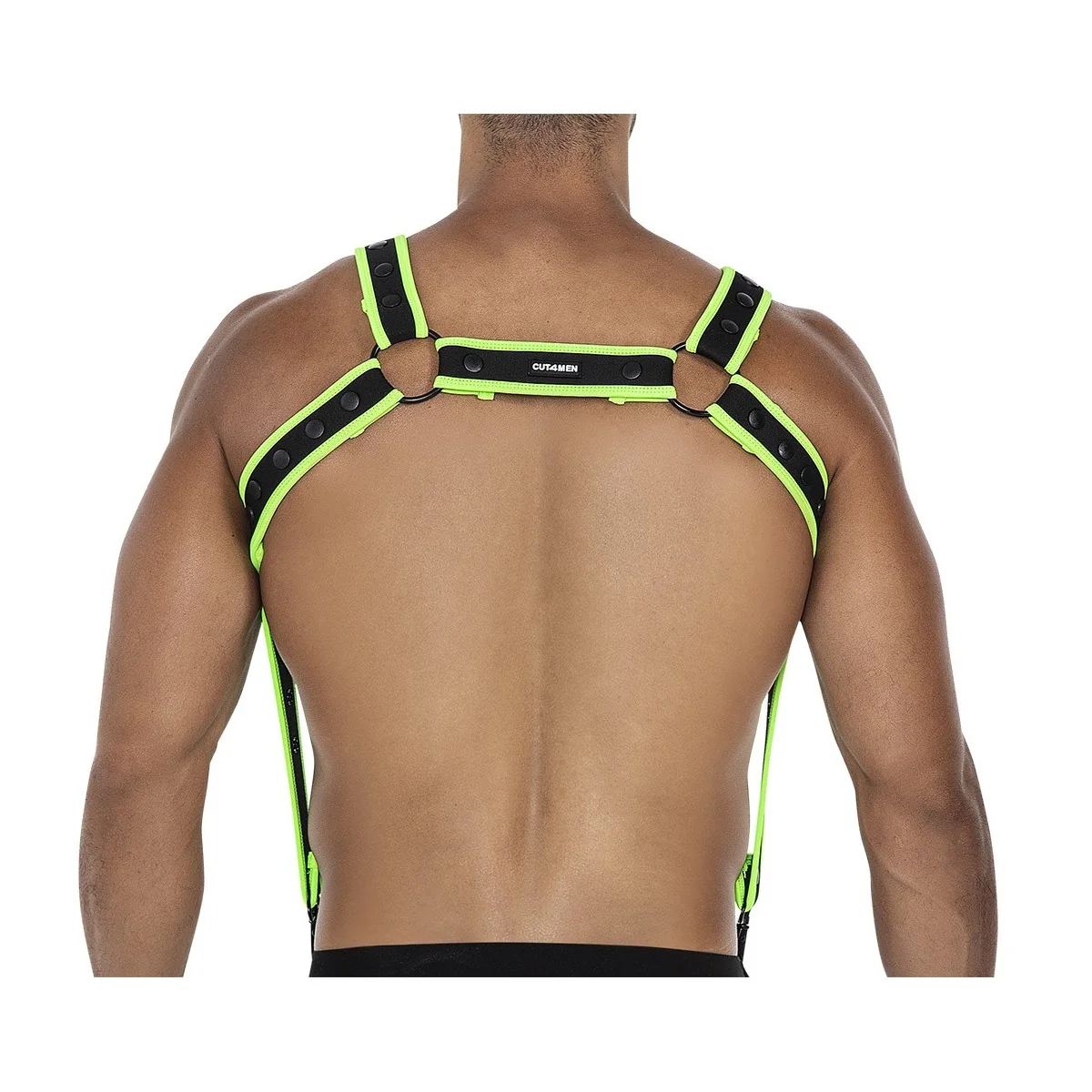 Schwarz/grüner Brust-Harness 05 von Cut4Men kaufen | Fesselliebe