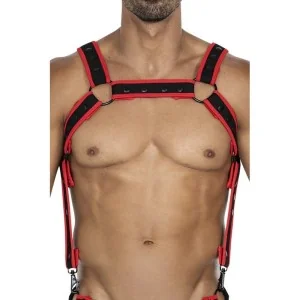 Schwarz/roter Brust-Harness 05 von Cut4Men kaufen | Fesselliebe