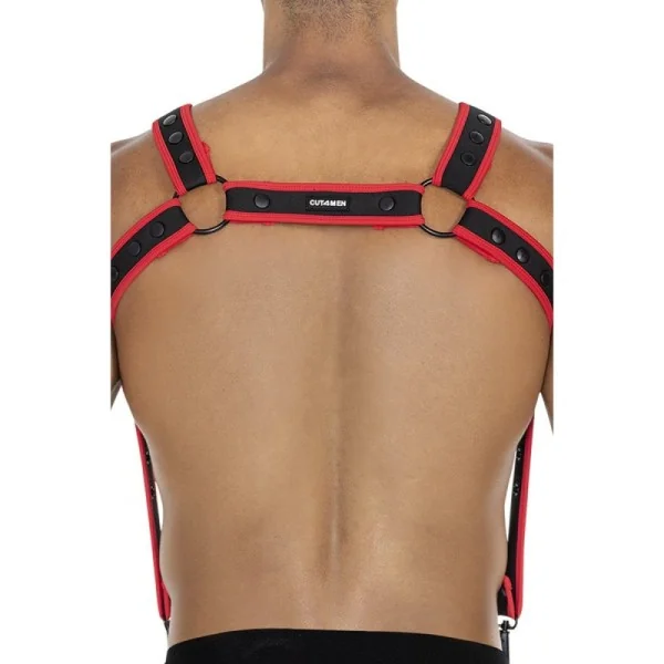 Schwarz/roter Brust-Harness 05 von Cut4Men kaufen | Fesselliebe