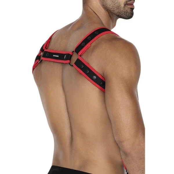 Schwarz/roter Brust-Harness 05 von Cut4Men kaufen | Fesselliebe