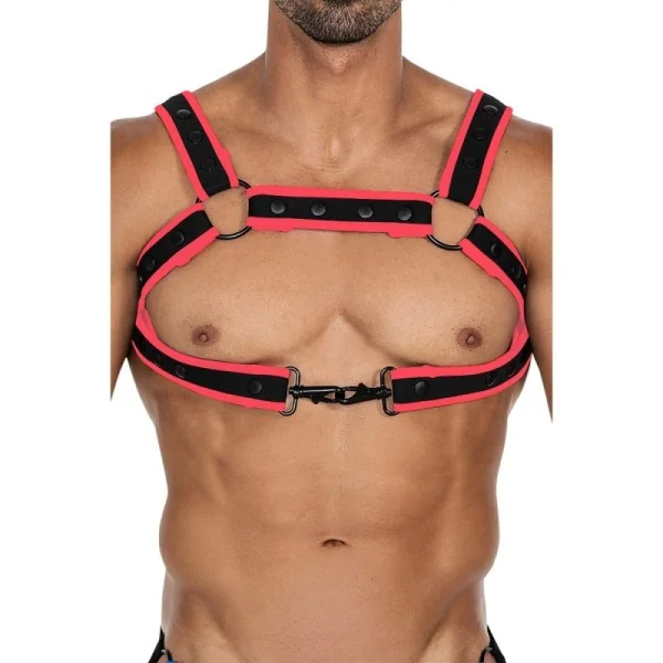 Schwarz/roter Brust-Harness 05 von Cut4Men kaufen | Fesselliebe