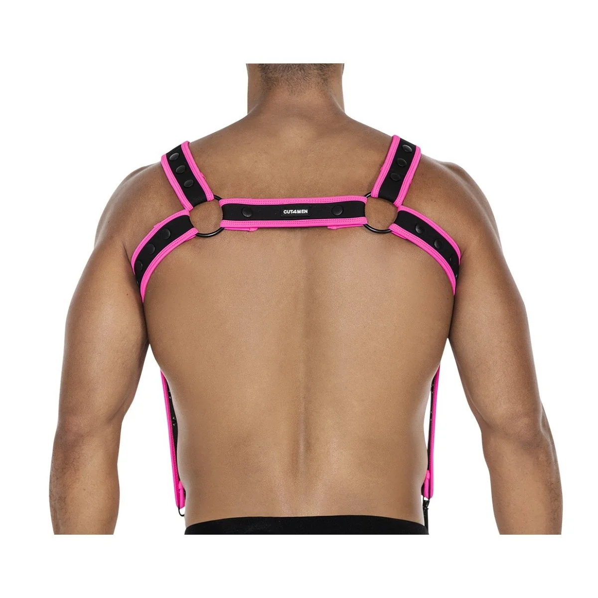 Schwarz/pinker Brust-Harness 05 von Cut4Men kaufen | Fesselliebe