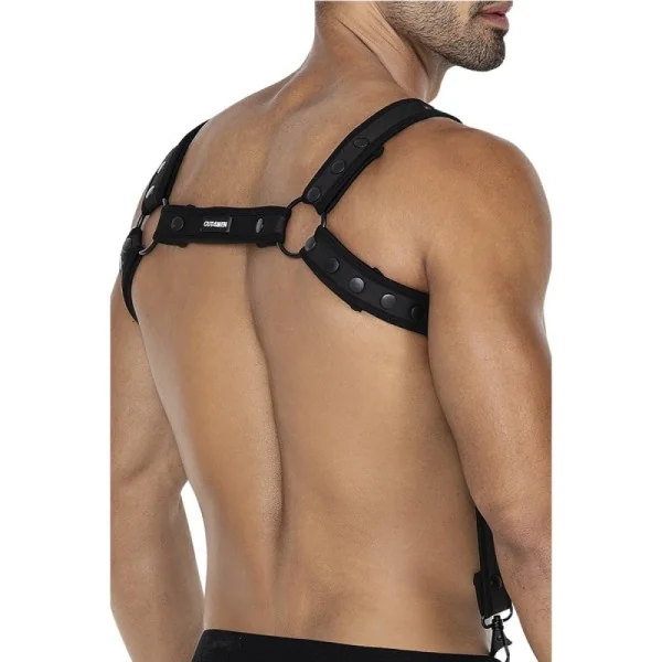 Schwarzer Brust-Harness 05 von Cut4Men kaufen | Fesselliebe