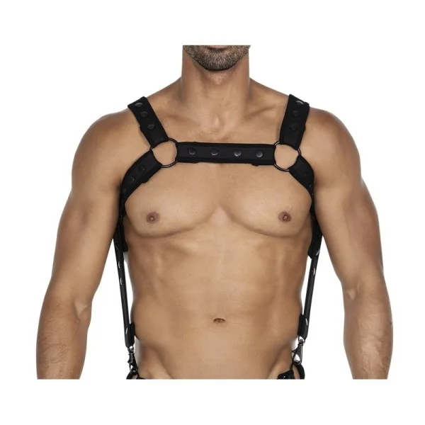 Schwarzer Brust-Harness 05 von Cut4Men kaufen | Fesselliebe